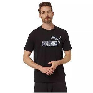 Puma Men's Short-Sleeve Splash Logo-Graphic T-Shirt in Black-XXL